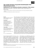 Báo cáo khoa học: The crystal structure of pyruvate decarboxylase from Kluyveromyces lactis Implications for the substrate activation mechanism of this enzyme