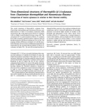 Báo cáo khoa học: Three-dimensional structures of thermophilic b-1,4-xylanases from Chaetomium thermophilum and Nonomuraea ﬂexuosa Comparison of twelve xylanases in relation to their thermal stability