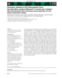 Báo cáo khoa học: Structure analysis of the ﬂavoredoxin from Desulfovibrio vulgaris Miyazaki F reveals key residues that discriminate the functions and properties of the ﬂavin reductase family