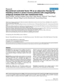 Báo cáo khoa học: Recombinant activated factor VII as an adjunctive therapy for bleeding control in severe trauma patients with coagulopathy: subgroup analysis from two randomized trials