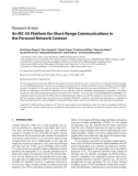 Báo cáo hóa học: Research Article An MC-SS Platform for Short-Range Communications in the Personal Network Context