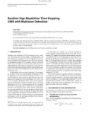 Báo cáo hóa học: Random Sign Repetition Time-Hopping UWB with Multiuser Detection