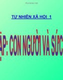 Bài 10: Ôn tập con người và sức khỏe - Bài giảng điện tử Tự nhiên xã hội 1 - L.K.Chi