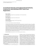 Báo cáo hóa học: A Combined Intensity and Gradient-Based Similarity Criterion for Interindividual SPECT Brain Scan Registration Roger Lundqvist