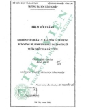 Luận văn Thạc sĩ Khoa học lâm nghiệp: Nghiên cứu quản lý, bảo tồn và sử dụng bền vững hệ sinh thái đất ngập nước ở Vườn Quốc gia Cát Tiên