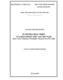 Luận án Tiến sĩ Báo chí học: Xu hướng phát triển của báo chí dữ liệu tại Việt Nam