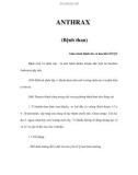 ANTHRAX (Bệnh than)