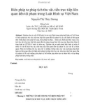 Tóm tắt Luận văn Thạc sĩ Luật học: Biện pháp tư pháp tịch thu vật, tiền trực tiếp liên quan đến tội phạm trong Luật Hình sự Việt Nam