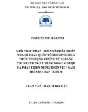 Luận văn Thạc sĩ Kinh tế: Giải pháp hoàn thiện và phát triển thanh toán quốc tế theo phương thức tín dụng chứng từ tại các chi nhánh Ngân hàng Nông nghiệp và Phát triển Nông thôn Việt Nam trên địa bàn TP.HCM