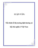 Luận văn đề tài: Nền Kinh tế thị trường định hướng xã hội chủ nghĩa ở Việt Nam