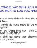 Thủy văn cầu cống - Chương 2