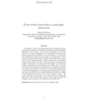 Event-oriented approaches to geographic phenomena