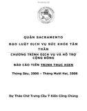 Quận Sacramento _ Đạo luật dịch vụ sức khỏe tâm thần