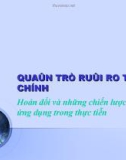 Bài giảng môn Quản trị rủi ro tài chính