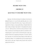 BÀI HỌC NGÀN VÀNG - CHƯƠNG VI