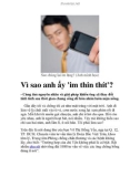 Vì sao anh ấy 'im thin thít'?