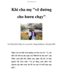 Khi cha mẹ vẽ đường cho hươu chạy