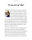 Vì sao trẻ tự vẫn?