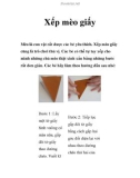 Xếp mèo giấy