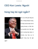 CEO Ken Lewis: Người hùng hay là kẻ ngớ ngẩn?