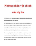 Những nhân vật chính của dự án