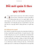 Đổi mới quản lí theo quy trình