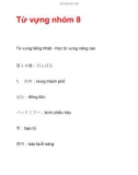 Từ vựng nhóm 8