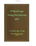 57 Thành ngữ Trung Hoa thường gặp