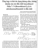 Tổng hợp và thử tác dụng kháng nấm, kháng khuẩn của các dẫn chất benzothiazol. Phần 7: N-(Benzothiazol-2-yl)-4- nitrobezensulfonamid và dẫn chất