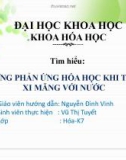 Tìm hiểu: NHỮNG PHẢN ỨNG HÓA HỌC KHI TRỘN XI MĂNG VỚI NƯỚC