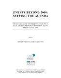 EVENTS BEYOND 2000: SETTING THE AGENDA