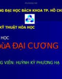 Bài giảng: Những khái niệm và định luật cơ sở của hóa học