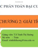 Bài giảng Toán đại cương: Chương 2 - TS. Trịnh Thị Hường