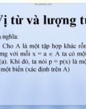 Bài giảng Toán rời rạc: Chương 1.1 - Nguyễn Viết Hưng, Trần Sơn Hải