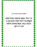 SKKN: Phương pháp học và làm bài thi tốt nghiệp môn Sinh học đạt kết quả cao