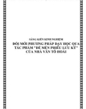 SKKN: Đổi mới phương pháp dạy học qua tác phẩm Dế mèn phiêu lưu ký của nhà văn Tô Hoài