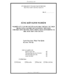 SKKN: Nghiên cứu vấn đề chuyển sang học Thể dục tự chọn nhằm nâng cao hiệu quả Giáo dục thể chất cho học sinh trường THTP Thống Nhất B nói riêng và học sinh THPT nói chung