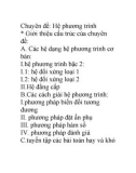 Chuyên đề: Hệ phương trình