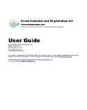 Event Calendar and Registration 4.0 User Guide