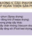 Bài giảng Kỹ thuật thu hồi và hoàn thiện sản phẩm: Chương 5 - Các phương pháp hoàn thiện sản phẩm