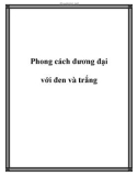 Phong cách đương đại với đen và trắng