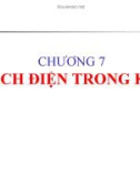 CHƯƠNG 7: CÁCH ĐIỆN TRONG KHÍ CỤ ĐIỆN