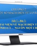 giáo án điện tử công nghệ: một số mạch điện tử