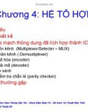 Chương 4: LÝ THUYẾT HỆ TỔ HỢP