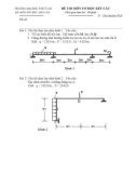 Đề thi môn cơ học kết cấu - Trường đại học Thủy Lợi - Đề số 28