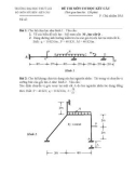 Đề thi môn cơ học kết cấu 1 - Trường đại học Thủy Lợi - Đề số 43