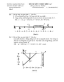 Đề thi môn cơ học kết cấu - Trường đại học Thủy Lợi - Đề số 29