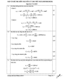 Đáp án đề thi năm học 2019-2020 môn Nguyên lý chi tiết máy - ĐH Sư phạm Kỹ thuật