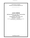 Giáo trình Sửa chữa và bảo dưỡng hệ thống phanh - Nghề: Công nghệ ô tô (Cao đẳng) - CĐ Nghề Đà Lạt