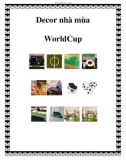 Decor nhà mùa WorldCup